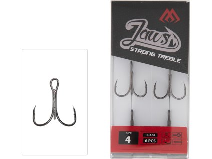 TROJHÁČKY - JAWS STRONG TROJITÝ VEL. 2 - 6 ks