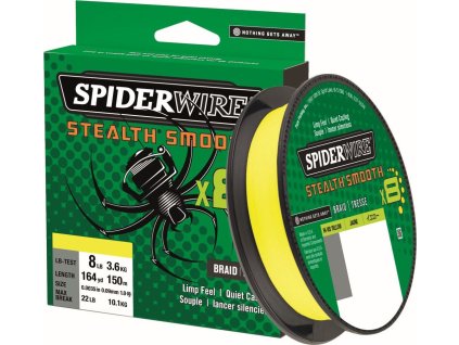 STEALTH SMOOTH8 ŽLUTÁ 150M 0,19MM 18KG (Varianta STEALTH SMOOTH8 ŽLUTÁ 150M 0,23MM 23,6KG)