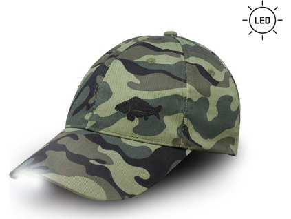 LED kšiltovka Delphin OutLINE Camo