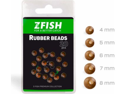 ZFISH Gumové korálky Rubber Beads 20ks