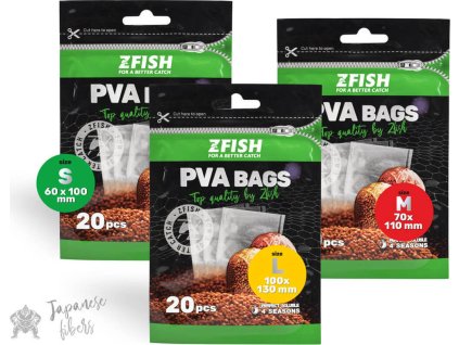 ZFISH PVA Sáčky PVA Bags - 20ks (Velikost S=60x100mm)