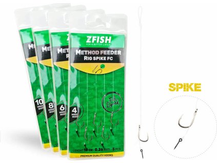 ZFISH Návazec Method Feeder Rig Spike FC 5 ks