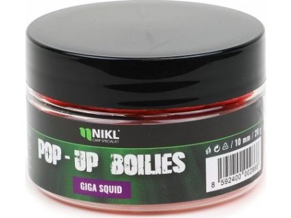 Nikl Plovoucí boilies Giga Squid (Varianta Nikl Plovoucí boilies Giga Squid - růžová 10mm, 20g)