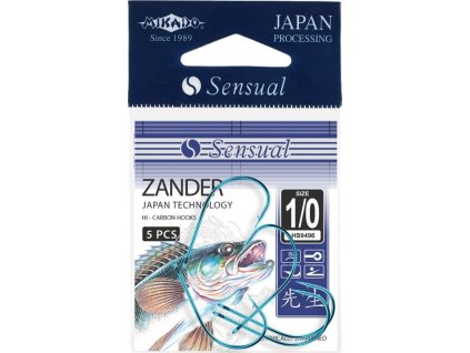 Háčky SENSUAL - ZANDER vel. 2/0 (modrá) - 5 ks