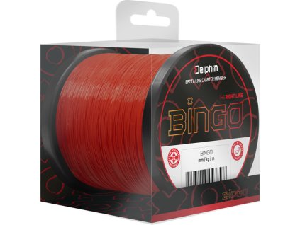 Vlasec Delphin BINGO Matt / Tm. červená (Velikost 0,25mm 5,4kg 300m)