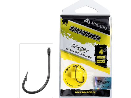 HÁČEK - TERRITORY - GRABBER VEL. 2 - TEFLONOVÝ POTAH - 10 ks