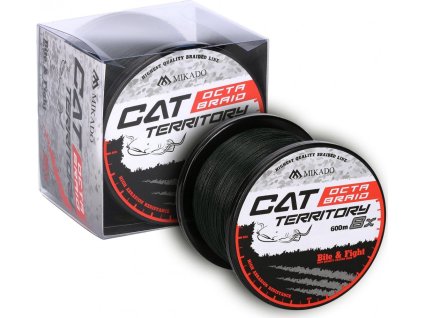 PLETENÁ ŠŇŮRA - CAT TERRITORY OCTA BRAID - 0.40mm/39.8kg/600m - ZELENÁ - 1 cívka