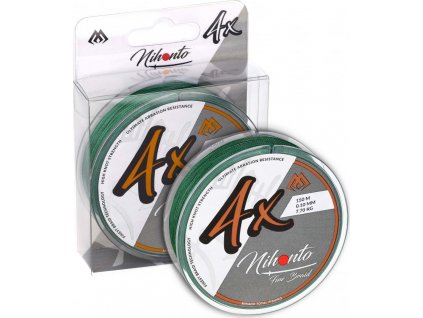 PLETENÁ ŠŇŮRA - NIHONTO FINE BRAID - 0.45mm/37.4kg/150m - ZELENÁ - 1 cívka