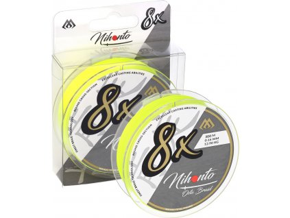 PLETENÁ ŠŇŮRA - NIHONTO OCTA BRAID - 0.12mm/8.9kg/10m - FLUO - 1 cívka