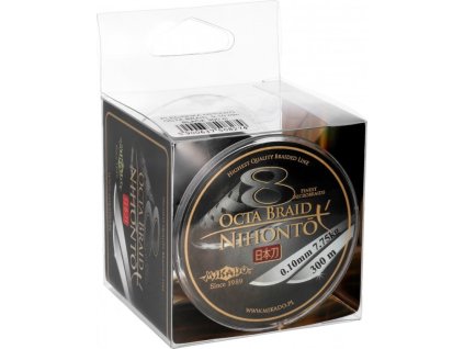 PLETENÁ ŠŇŮRA - NIHONTO OCTA BRAID - 0.20mm/18.1kg/300m - ČERNÁ - 1 cívka