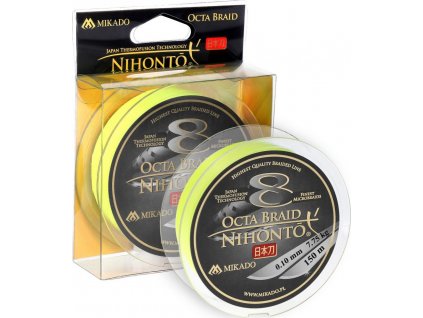 PLETENÁ ŠŇŮRA - NIHONTO OCTA BRAID - 0.08mm/5.15kg/150m - FLUO - 1 cívka