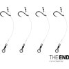 Návazec Delphin THE END CHOD Rig 4ks (Velikost 6cm / 0.45mm/#6)