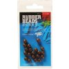 Giants fishing Gumové kuličky Rubber Beads Transparent Brown 4mm,20ks