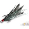 Delphin B!RD Hook TRIPLE / 3ks (Velikost černá pírka #10)