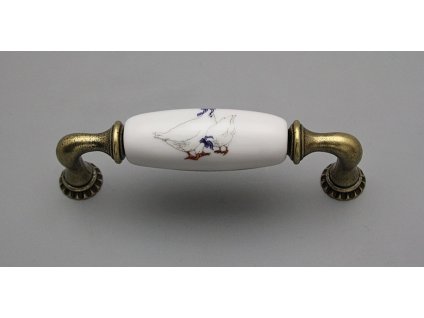 ÚCHYTKA PORCELÁN (BÍLÝ) 96mm - SZOBLM183-3