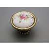 KNOPKA MOSAZ - PORCELÁN (BÍLÝ) Ø 40mm SZNARV206
