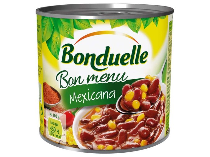 Bonduelle červená fazuľa s kuk.v chilli omáč.430g