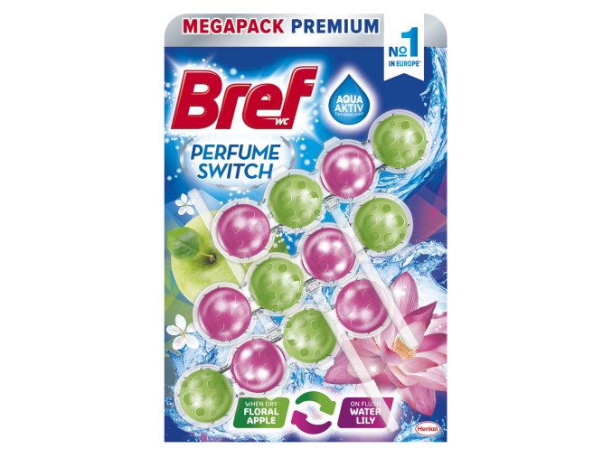 Bref WC Perfume Switch Apple-Waterlily 3x50g