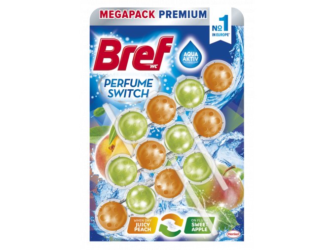 Bref WC Perfume Switch Peach-Apple 3x50g