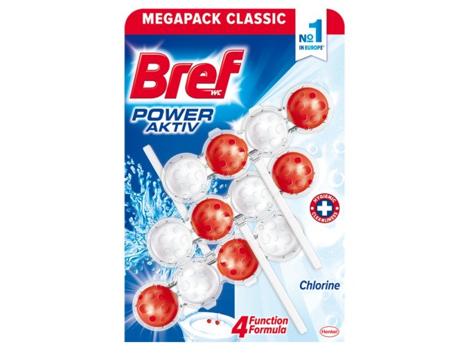 Bref WC Power Aktiv Chlorine 3x50g