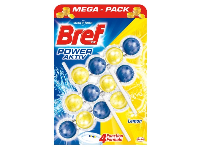 Bref WC Power Aktiv Lemon 3x50g