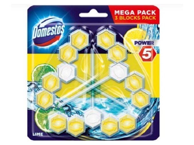 Domestos WC Power Lime 3x55g