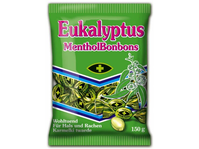 Eukalyptus Menthol cukríky 150g