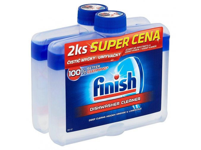 Finish čistič umývačky riadu 2x250ml