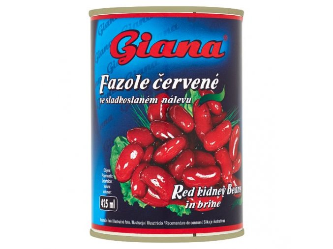 Giana červená fazuľa v sladkokysl.náleve 425ml