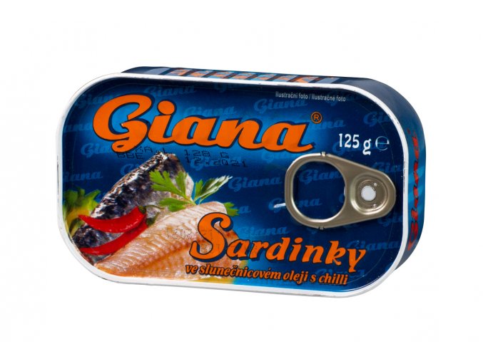 Giana sardinky v rastl.oleji s chilli 125g