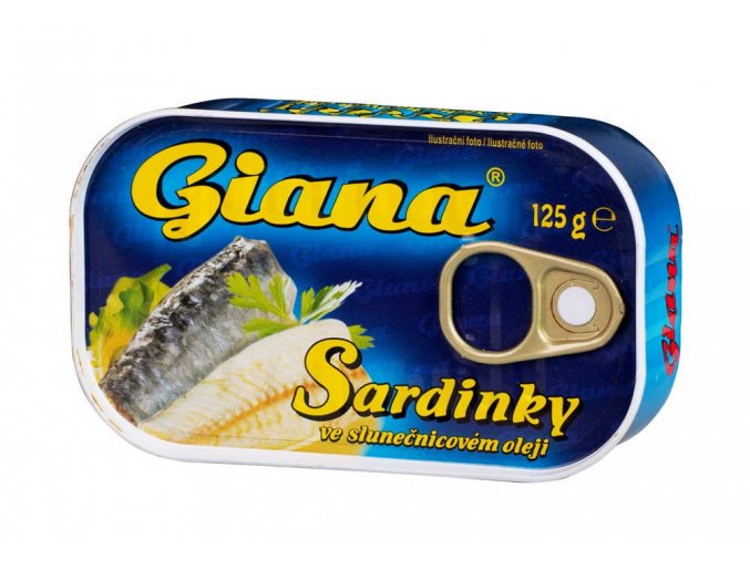Giana sardinky v slnečnicovom oleji 125g