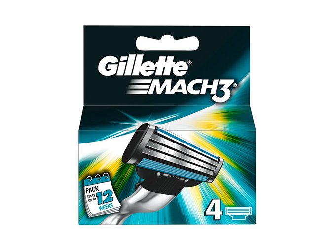 Gillette Mach 3 náhr.hlavice 4ks