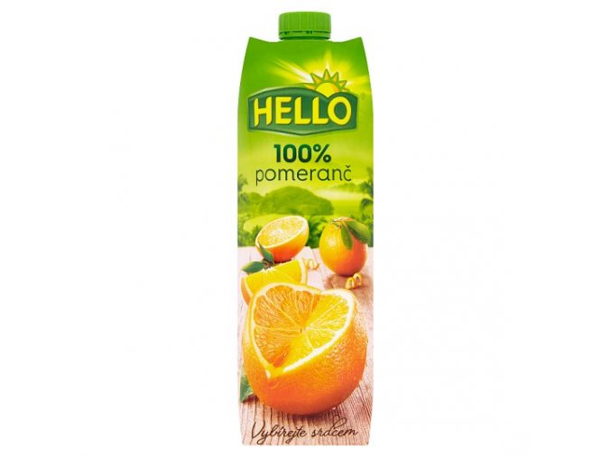 Hello 100% pomaranč 1l