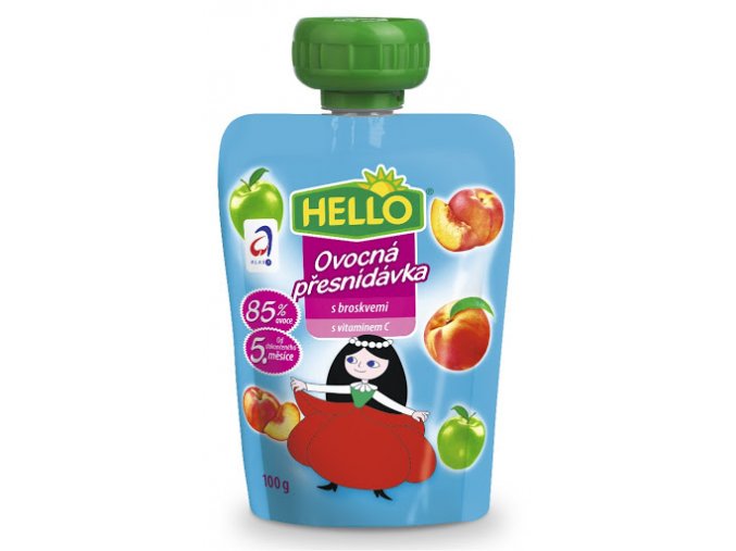 Hello detská výživa s broskyňami 100g