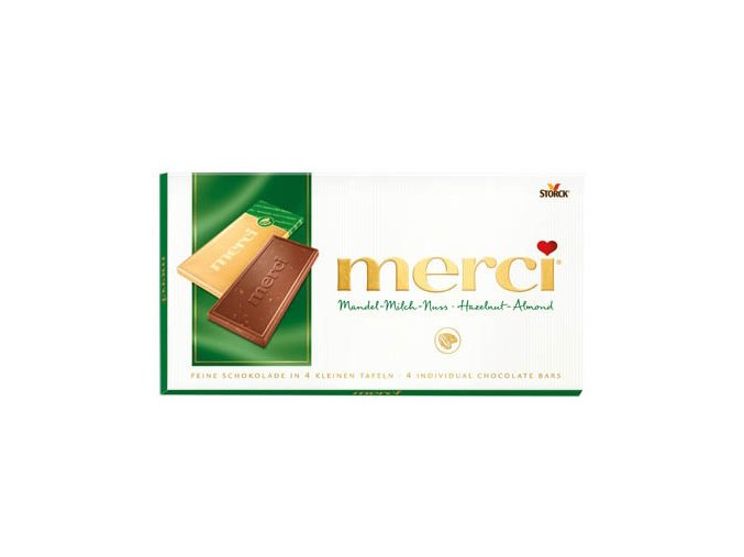 Merci s kúskami orieškov 100g