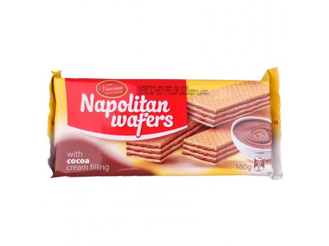 Napolitan waffers kakao 160g