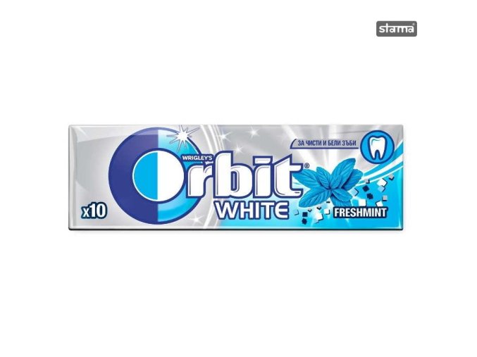 Orbit White Freshmint žuvačka bez cukru 14 g