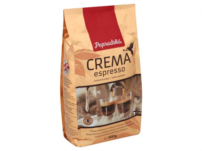 Popradská Crema Espresso zrnková 500g