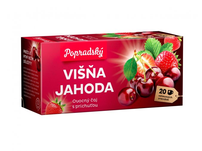 Popradský čaj višňa/jahoda 40g