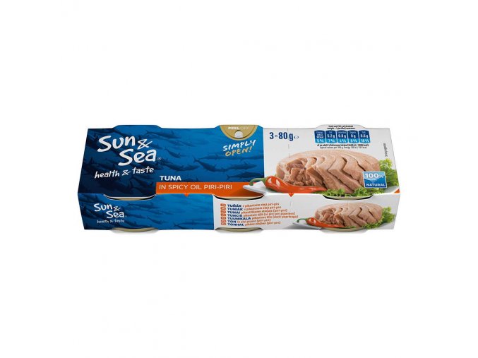 Tuniak Sun&Sea v pikantnom oleji 3x80g