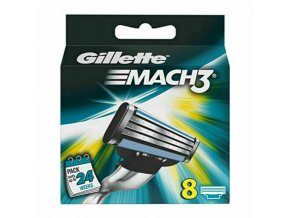 Gillette Mach3 Náhradné Holiace Hlavice  8 ks