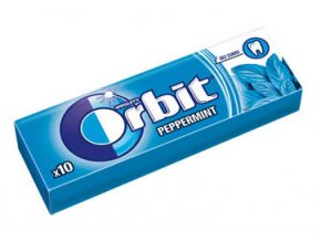 Orbit peppermint dražé 14g