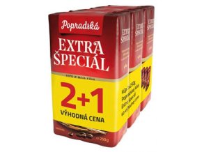 Popradská káva Extra špeciál 3x250g