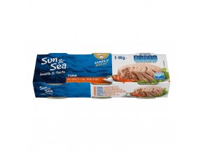 Tuniak Sun&Sea v pikantnom oleji 3x80g