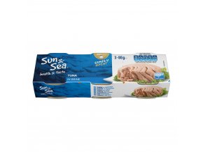 Tuniak Sun&Sea vo vlastnej šťave 3x80g