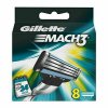 Gillette Mach3 Náhradné Holiace Hlavice  8 ks