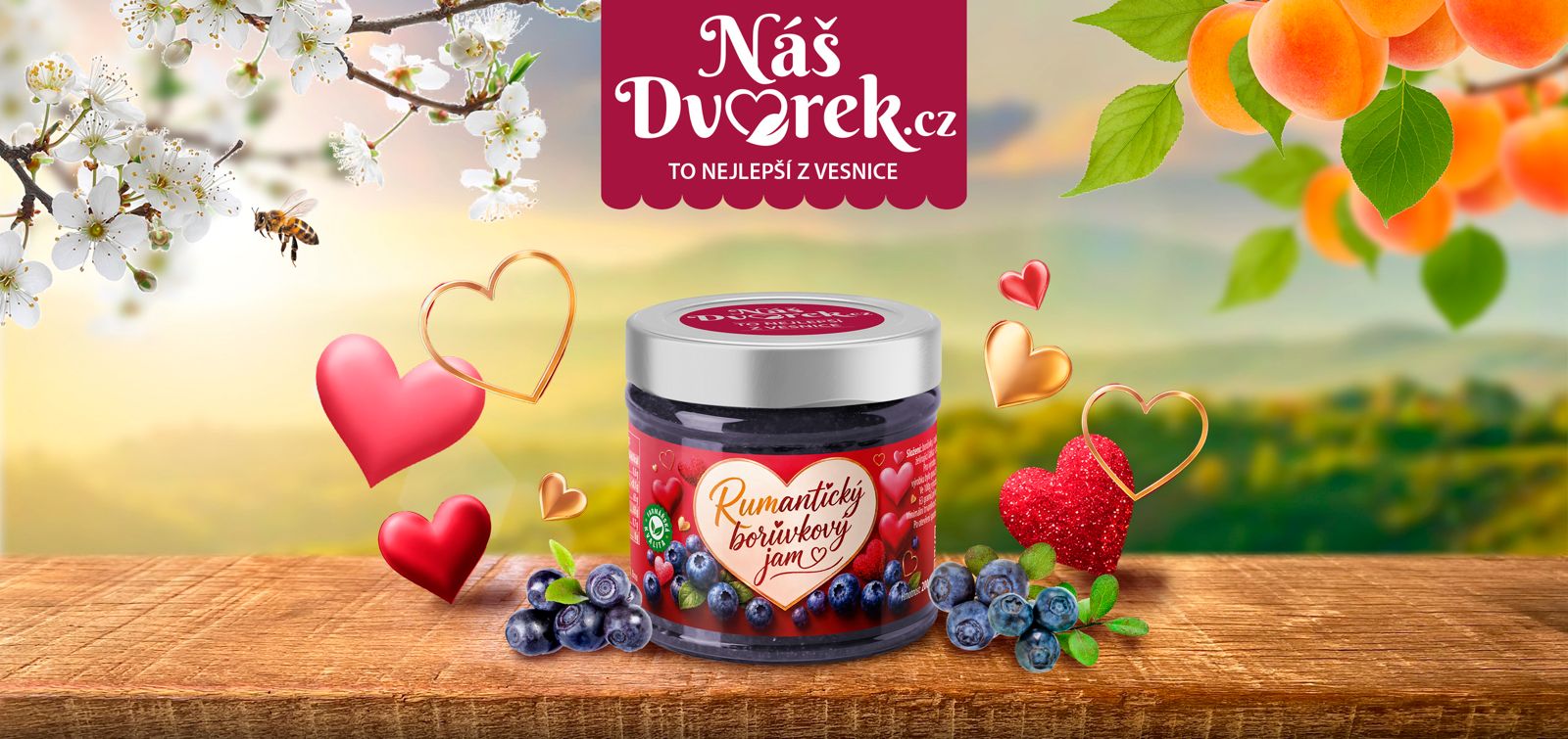Rumantický borůvkový Jam