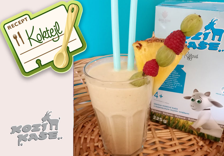 Ovocný koktejl z rýžové Kozí Kaše