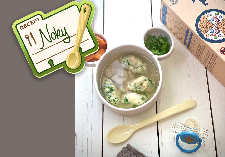 Krupicové noky do polévky z Kozí kaše od 10. měsíce