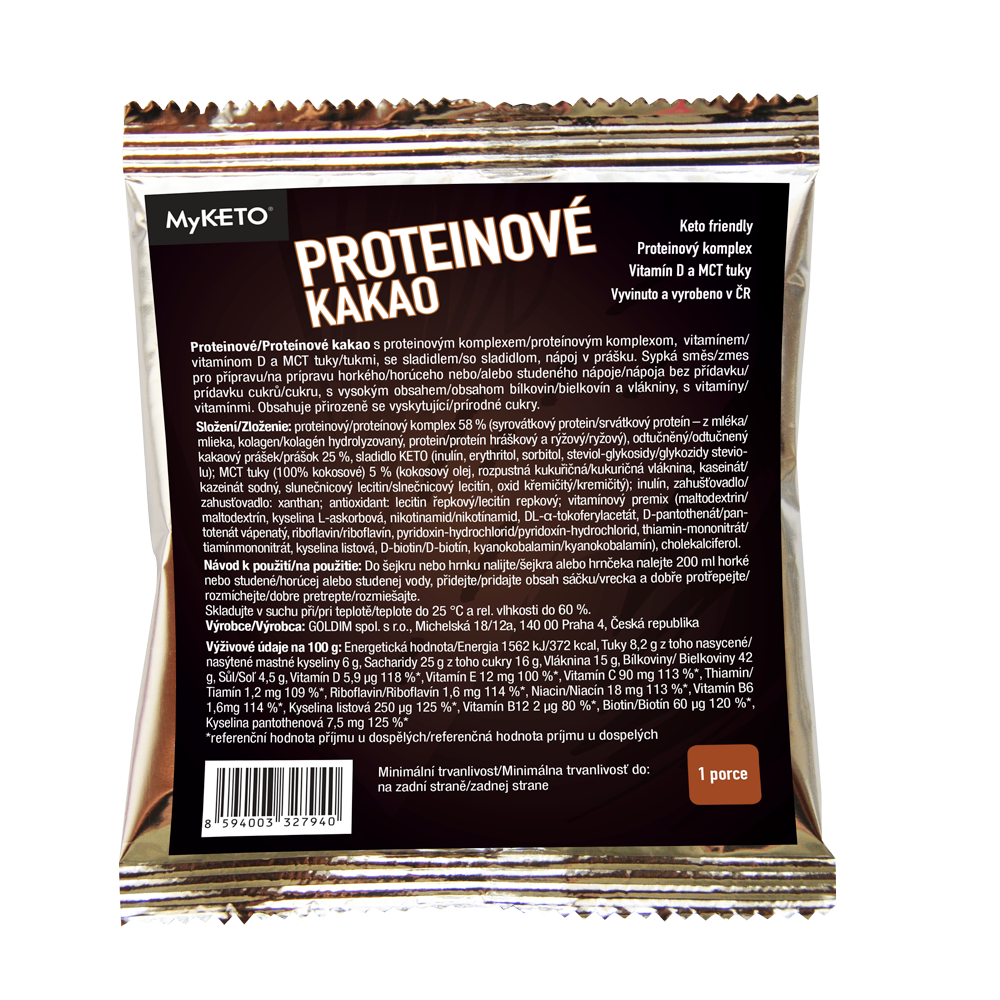 Proteinové kakao Zvolte variantu: 20 g, jedna porce